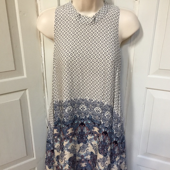 Francesca's Alya Paisley Boho Sleeveless Dress - Picture 4 of 14